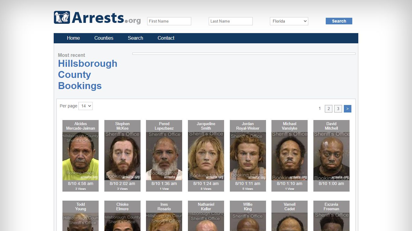 Hillsborough County Arrests and Inmate Search