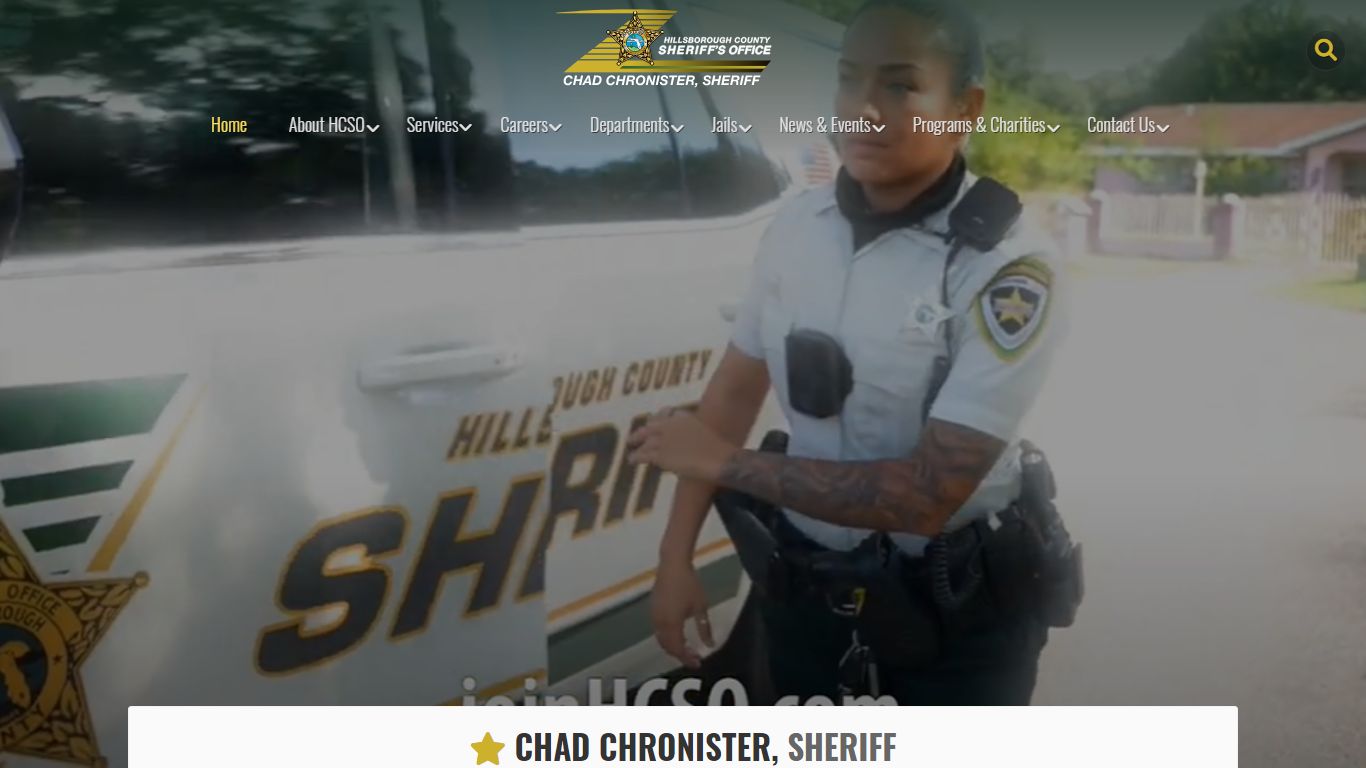 HCSO Hillsborough County Sheriff's Office, Sheriff Chad ...